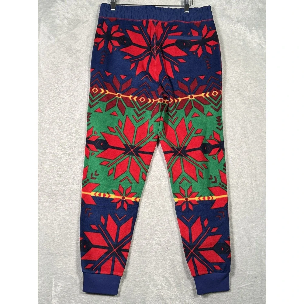 Ralph Lauren‎ Fleece Sweatpants Mens S Snowflake Winter Fleece Jogger Pants
